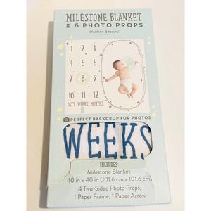 Baby Milestone Blanket & Photo Props Set